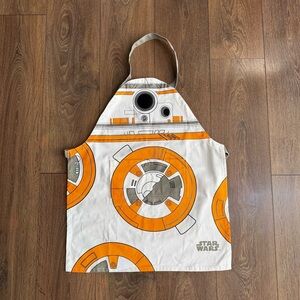 Kids Star Wars BB-8 Graphic Apron in White and Orange
